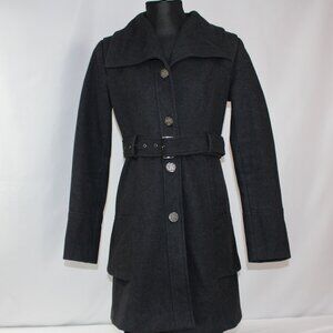 Guess Woman’s Charcoal Wool Coat‎ Size M